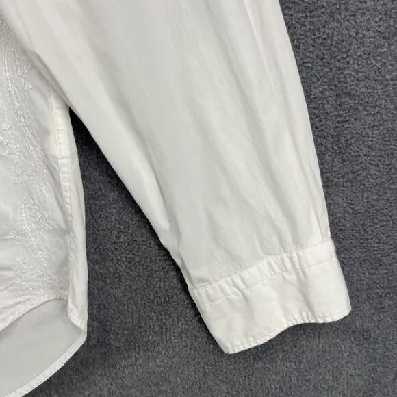 Consumers Guide Shirt Mens XL Long Sleeve Button Up‎ Embroidered Paisley Relaxed - Picture 6 of 16